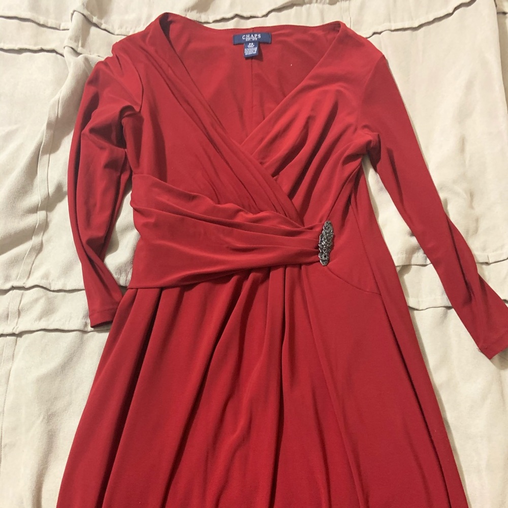 Chaps dress long sleeved
